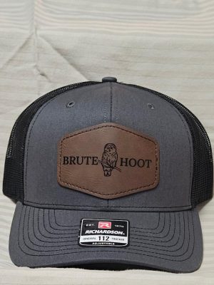 Charcoal-Black Horizontal Logo Patch Hat