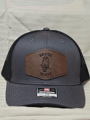 Charcoal-Black Vertical Logo Patch Hat