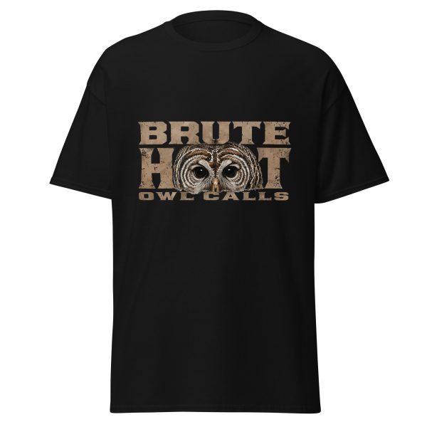 unisex-classic-tee-black-front-6a3812f3c70f4.jpg Brute Hoot Eyes (Graphic Tee)