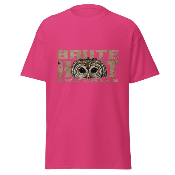 unisex-classic-tee-heliconia-front-6a3812f3c753f.jpg Brute Hoot Eyes (Graphic Tee)
