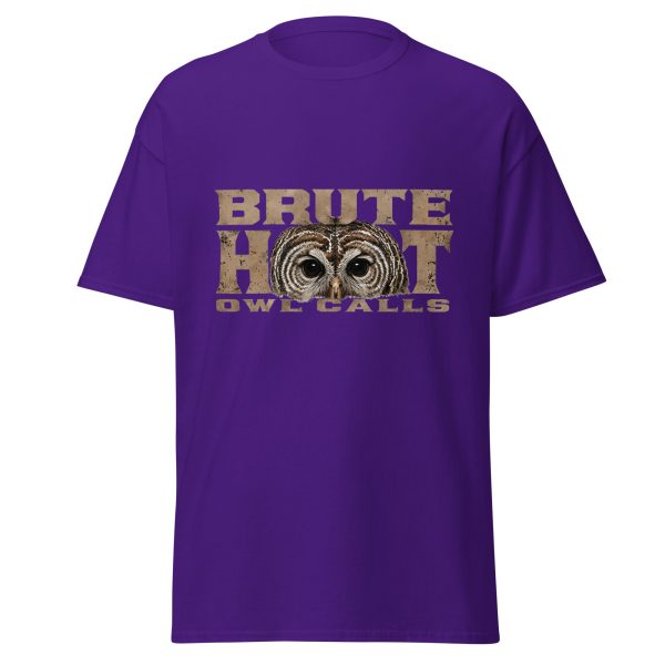 unisex-classic-tee-purple-front-6a3812f3c73a6.jpg Brute Hoot Eyes (Graphic Tee)