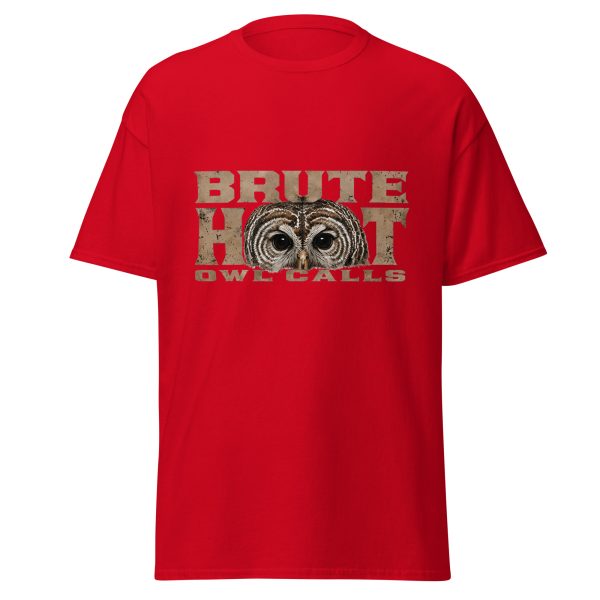 unisex-classic-tee-red-front-6a3812f3c73f5.jpg Brute Hoot Eyes (Graphic Tee)