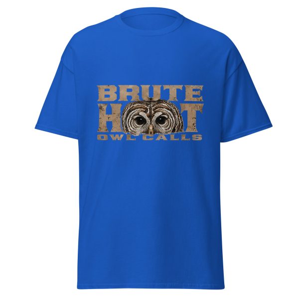 unisex-classic-tee-royal-front-6a3812f3c7444.jpg Brute Hoot Eyes (Graphic Tee)