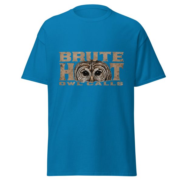 unisex-classic-tee-sapphire-front-6a3812f3c75aa.jpg Brute Hoot Eyes (Graphic Tee)