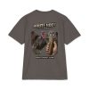 unisex-max-heavyweight-short-sleeve-dark-grey-back-6a932a699b564.jpg Oversized Brute Hoot Graphic Tee "Good Hootin Makes Em Gobble"