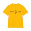 unisex-max-heavyweight-short-sleeve-gold-front-6a932a699b00d.jpg Oversized Brute Hoot Graphic Tee "Good Hootin Makes Em Gobble"