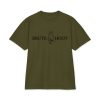unisex-max-heavyweight-short-sleeve-olive-front-6a932a699b085.jpg Oversized Brute Hoot Graphic Tee "Good Hootin Makes Em Gobble"