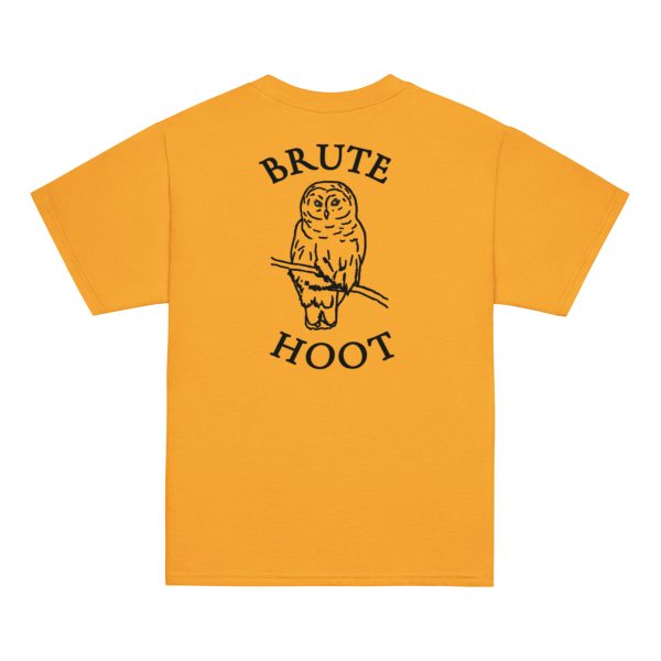 youth-classic-tee-gold-back-6a932faf3dec6.jpg Youth Brute Hoot with Back Logo