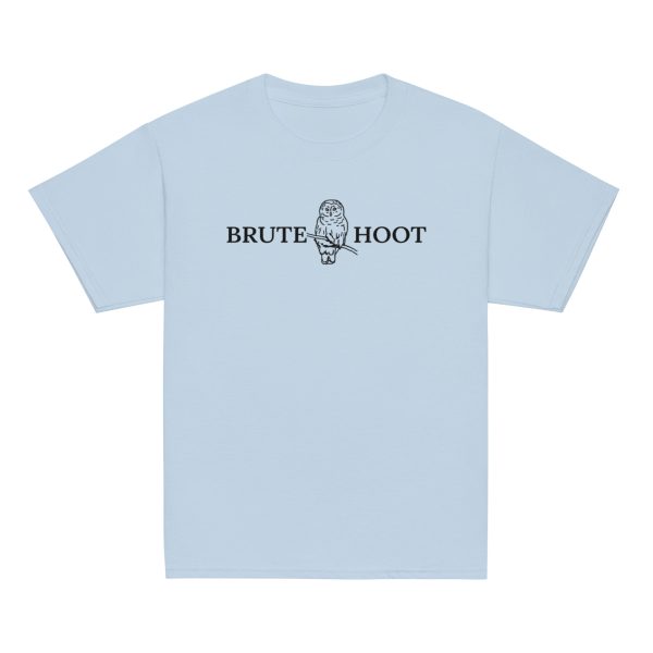youth-classic-tee-light-blue-front-6a932faf3d33f.jpg Youth Brute Hoot with Back Logo