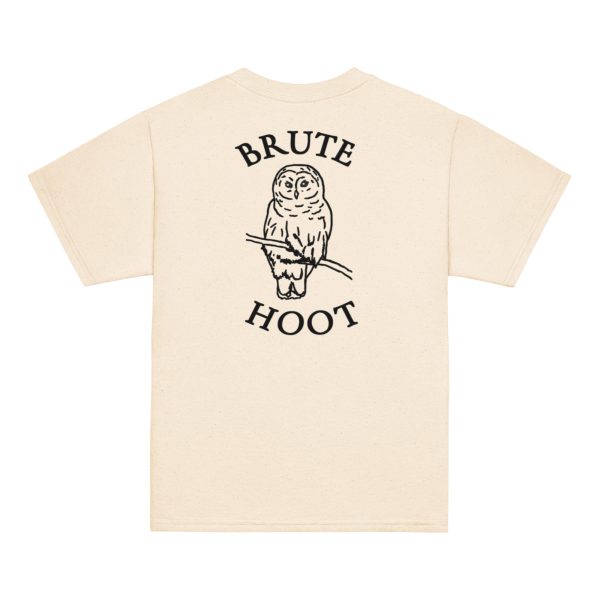 youth-classic-tee-natural-back-6a932faf3deef.jpg Youth Brute Hoot with Back Logo