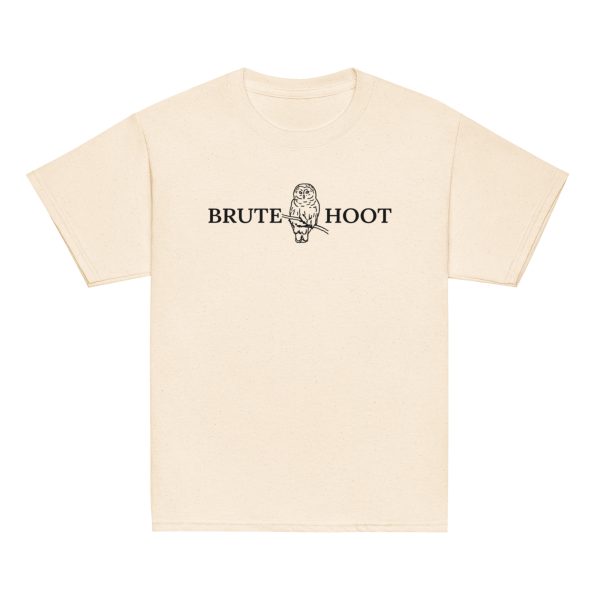 youth-classic-tee-natural-front-6a932faf3d13f.jpg Youth Brute Hoot with Back Logo