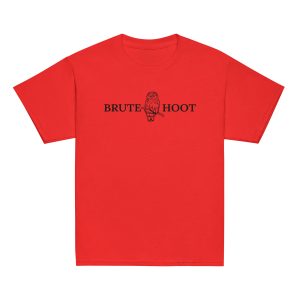 youth-classic-tee-red-front-6a932faf3d199.jpg Youth Brute Hoot with Back Logo