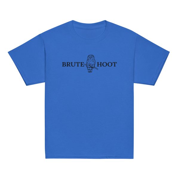 youth-classic-tee-royal-front-6a932faf3d1e0.jpg Youth Brute Hoot with Back Logo
